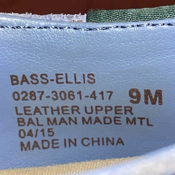 Anthropologie G.H.Bass & Co Ellis Light Blue Perforated Suede Oxford Loafer US 9 - Picture 10 of 13